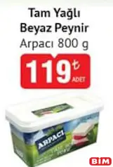 ARPACI TAM YAĞLI BEYAZ PEYNİR 800 G